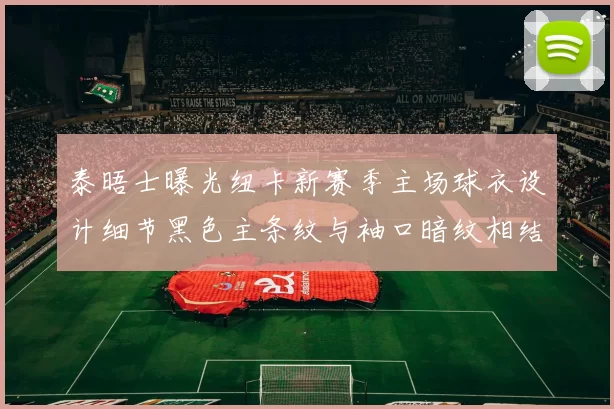 泰晤士曝光纽卡新赛季主场球衣设计细节黑色主条纹与袖口暗纹相结合